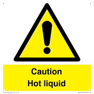 Caution Hot liquid